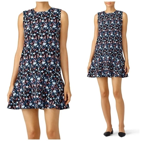 Tanya Taylor Mini Dress,  Floral Adalia Dress, Size 8 - Picture 1 of 14